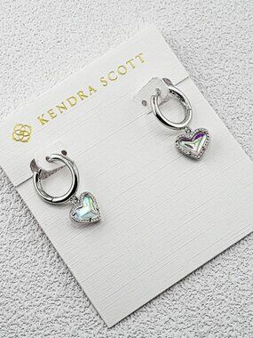 Kendra Scott Heart Crystal Spike Earrings